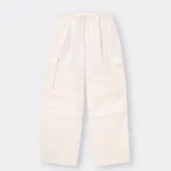 GU パラシュートカーゴパンツ ホワイト S 即購入⭕️