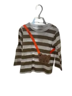 familiar ストライプ長袖カットソーとカーディガンパンツのセット