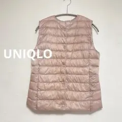 ユニクロ　UNIQLO ウルトラライトダウンベスト　ピンク　S