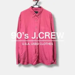 ◎90s USA古着◎良品◎J.CREW 巨人タグ BDシャツ ME9-052