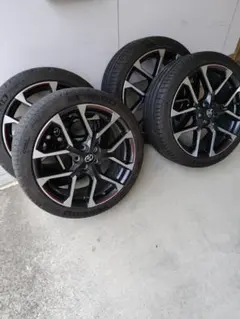 GRスポーツ純正ホイール18インチ　4本セット トッティ TOYOTA GR 18インチ 純正皿ナット付アルミホイール タイヤ 4本セット