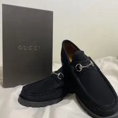GUCCI スエード ホースビットローファー 37.5