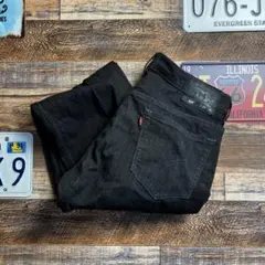ア*x様 Levi’s 569 ブラックデニム W34 ルーズストレート バギー