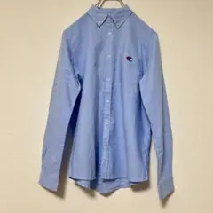 チャンピオン オックスフォードシャツ BDシャツ 目ロゴ ジュニアキッズ 160
