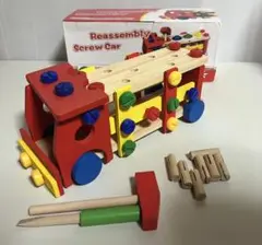 Baisiqi Reassembly Screw Car 木製おもちゃ
