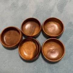 木製ボウル 5個セット 茶色
