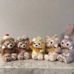 ダッフィー・フレンズ ワンダフルキッチン　ぬいぐるみチャーム　全5種セット