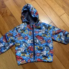 トミカ 車両柄 フード付きアウター 80