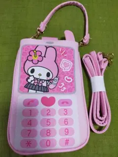 マイメロディ-ショルダーバック・スマホバック・19㌢×12㌢美品（サンリオ　）