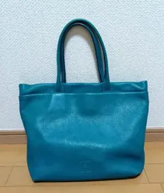 イルビゾンテ ミニトートバッグ ハンドバッグ 本革 レザー ブルー 希少 