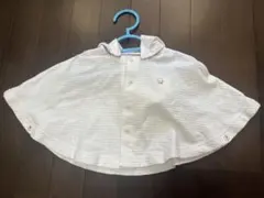 ⭐️familiar ベビーポンチョ ホワイト 60〜90 ロンパース付き