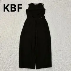 美品 KBF ウエストデザインオールインワン サロペット ブラック 黒 Fのサムネイル
