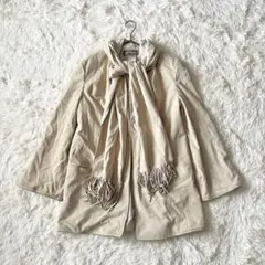 Salvatore Ferragamo フェラガモ スエード マフラー コートのサムネイル
