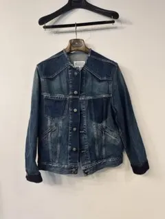 マルジェラ ノーカラージャケット デニム 46 M Maison Margiela｜ノーカラーデニムジャケット
