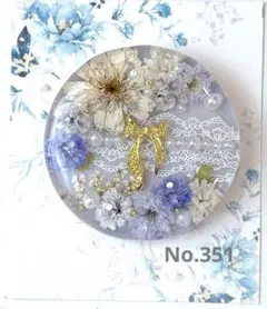 レジン ヘアゴム 水色グラデ風 92 - メルカリ