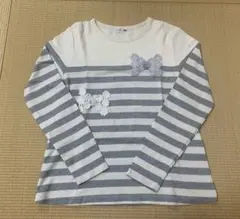 150 KP ニットプランナー ストライプ 長袖カットソー