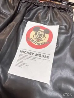 Ameri Disney MICKEY TAG LEATHER PANTS