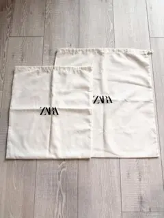 【新品未使用】ZARA 巾着 大小2個セットのサムネイル