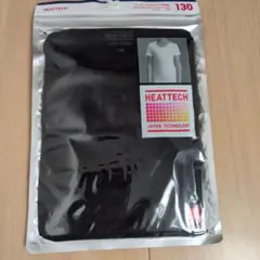 UNIQLO ヒートテック UネックT 半袖 130 ブラック