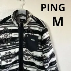 y2k PIKO【ピコ】ボアフリース ブルゾン 雪柄 スノー 民族柄 幾何学 