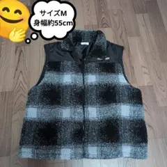 人気商品メンズチェック柄 ジップアップベスト