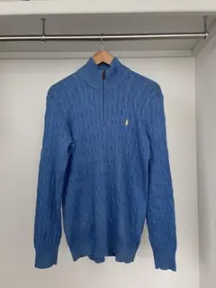 RALPH LAUREN ラルフローレン ハーフジップ ニット シルク100%