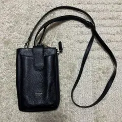 バルコス スマホショルダー 財布一体型 黒