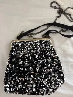 Bibiy. スパンコール がま口 バッグ