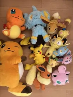 ポケモン ぬいぐるみ 12体セット　まとめ売り　ピカチュウ　ライチュウ　ヒトカゲ