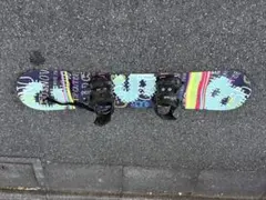 カラフルスノーボード ビンディング付き