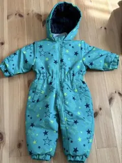 Binzart 星柄 フード付きスキーウェア 80