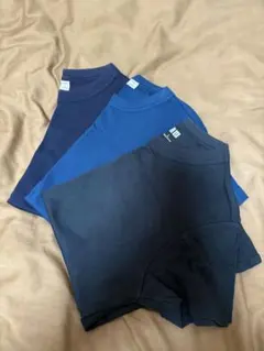 ◯ユニクロLサイズネイビーTシャツ3点セット◯