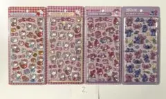 サンリオ　ディズニー　ボンボンドロップシール4枚セット②