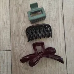 ヘアクリップ 3個セット