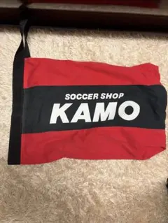 KAMO サッカーショップ バッグ 赤黒