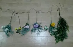 フラワーガーランド　スワッグ　造花　レース