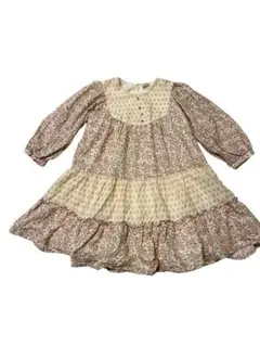 petit main花柄 フリル ワンピース 100cm