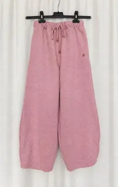 ZARA メランジピンク ワイドスウェットパンツ