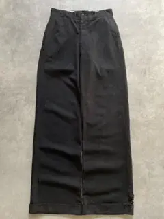 US製 40s ブラックウールスラックス コロゾボタン 50s 60s