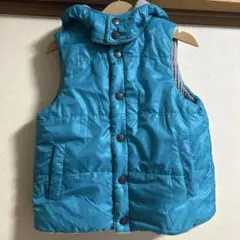 リバーシブル フード付きダウンベスト