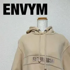 ENVYM サイドポケットビッグ プルオーバー パーカー ベージュのサムネイル