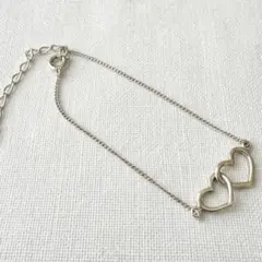 vintage／Sterlingsilver 925 ハートブレスレットのサムネイル
