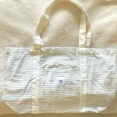 ZARA 】エコバッグ ストライプ