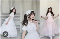 しまむら 眞白ありす 半袖 ブラウス ジャンパースカート セット L