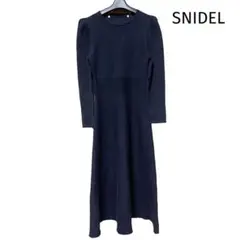 SNIDEL スナイデル ニットワンピース フリーサイズ ブラック 長袖