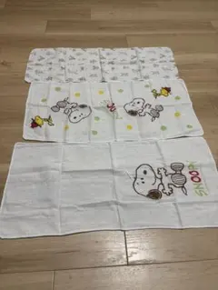沐浴ガーゼ　スヌーピー ガーゼタオル 3枚セット