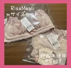 リサマリ　ショーツ　ブラ　Mサイズセット　ピンク　花柄　かわいいのサムネイル