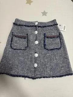 ZARA ツイード台形スカート