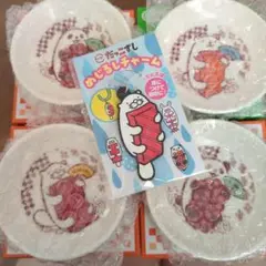 スシローキャラクター皿4枚セットとチャーム