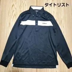 Titleist Men's Golf Wear Sweat-Wicking Long-Sleeve Polo Shirt L